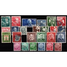 1949-1954 - Vesttyskland - Lot med forskellige mærker og sæt - Stemplet.